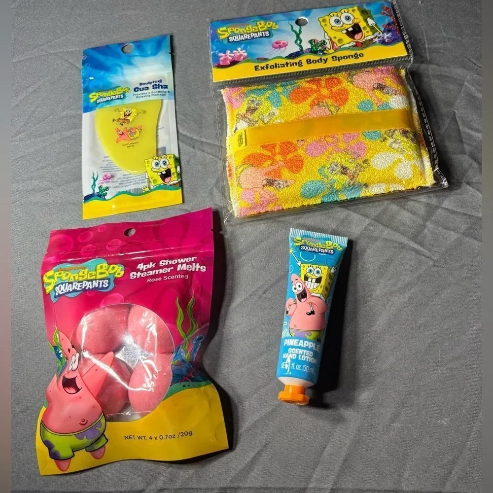 4 pc NEW SpongeBob SquarePants Bath & Body Bundle Set NWT